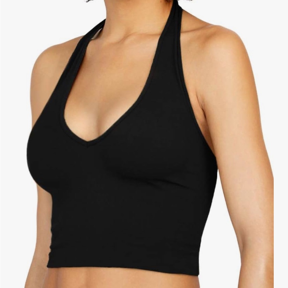 Bozzolo Black Sleeveless Backless Bodysuit
